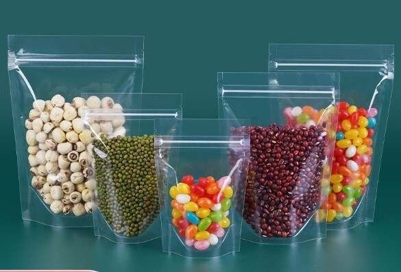 [C - SUP 200M 20X30X4] Clear plastic stand up pouch 20*30cm 200micron Pack of 50