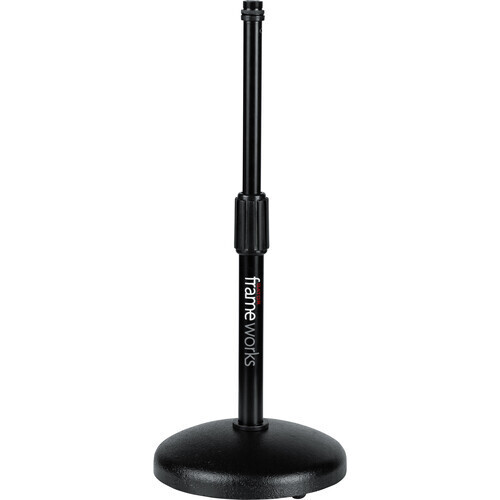 [GFWMIC0501] Gator Frameworks Round-Base Desktop Mic Stand
